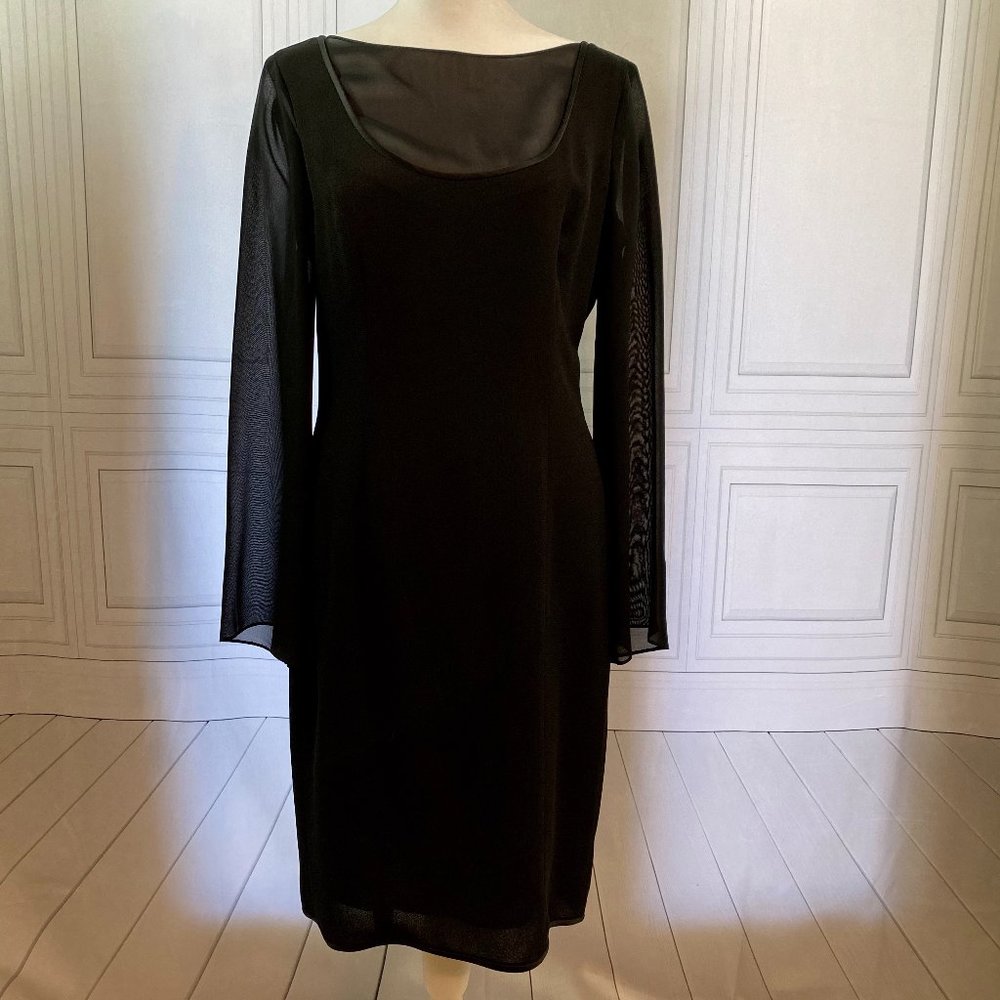 LN Tom and Linda Platt Classic Black Dress Small